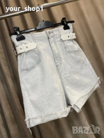 Къси сиви дънкови панталони , снимка 1