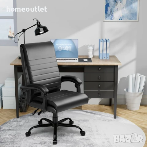 Офис стол HL BY-PG04-BK, снимка 4 - Столове - 51047879