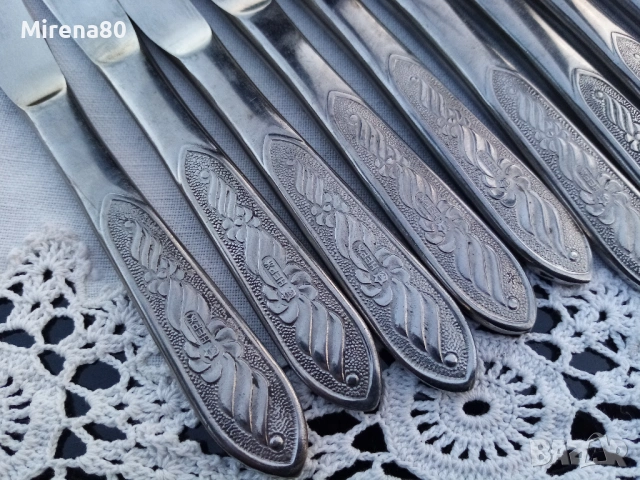 Стари руски прибори - 12 бр., снимка 2 - Прибори за хранене, готвене и сервиране - 53727586