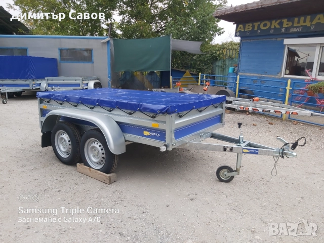 Туристическо ремарке VESTA LIGHT 23DA с плосък брезент, снимка 3 - Ремаркета - 52041737