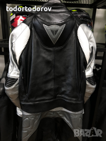 Кожен мото екип DAINESE T-DIV, M 50,2части,протектори,гърбица,като нов, снимка 4 - Аксесоари и консумативи - 44680199