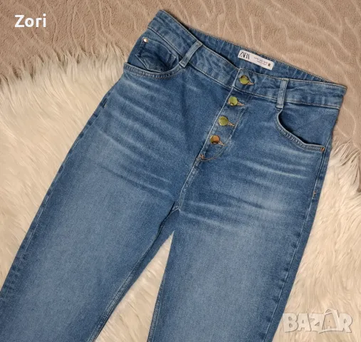 СТРАХОТНИ светлосини дънки чарлстон, снимка 3 - Дънки - 48623759