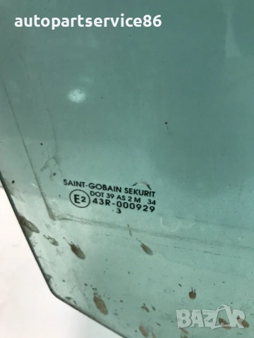 Предно дясно стъкло на прозорец за врата за Peugeot 807 (2005) 43R-000929, снимка 2 - Части - 53780982