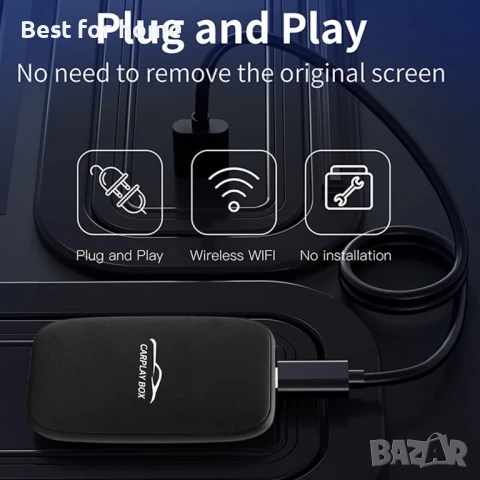 Безжичен CarPlay адаптер за автомобилно радио, снимка 8 - Други - 51122862
