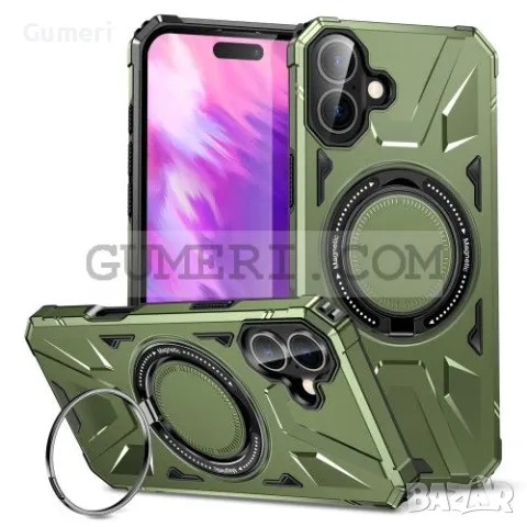 Противоударен Кейс с Ринг за Apple iPhone 16, снимка 6 - Калъфи, кейсове - 48831921