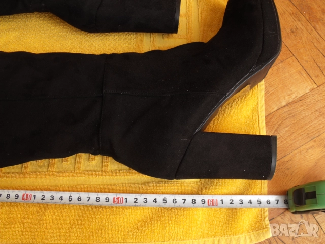 Велурени ботуши BATA, снимка 2 - Дамски ботуши - 52158149