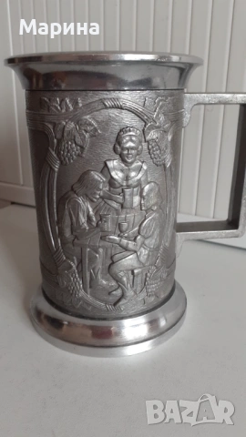 Антична бирена халба от калай 500 мл,  Antik*Vintage #61