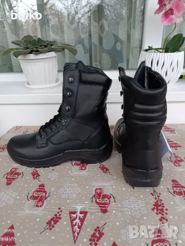 Български кубинки от естествена кожа,номер 44 удобни и здрави., снимка 3 - Мъжки боти - 48422691
