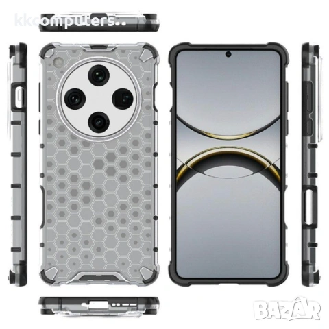 Oppo Find X8 Pro 5G Силиконов Калъф Honeycomb TPU и Протектор, снимка 8 - Калъфи, кейсове - 53022215