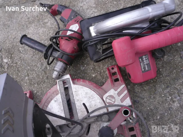 ЛОТ- ПЕНДОЛА- РЪЧЕН ЦИРКОЛЯР И ДРЕЛКА ВНОС ГЕРМАНИЯ, снимка 2 - Други инструменти - 49754293