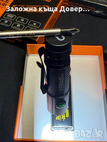 LED фенер мощен магнезиево-алуминиев малък Cob диод 2026 модел , снимка 7 - Екипировка - 53263350