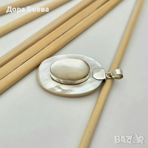 Сребърен медальон: "Сирена", снимка 5 - Колиета, медальони, синджири - 52311473