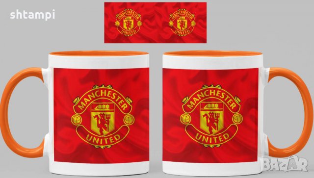 Чаша Манчестър Юнайтед Manchester United Керамична, снимка 2 - Фен артикули - 34821367
