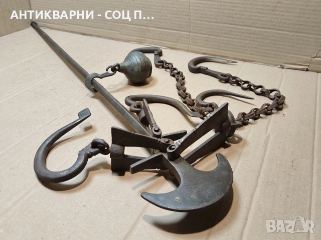 Голям Стар Кован Османски Кантар. / НОМЕР 1584., снимка 2 - Антикварни и старинни предмети - 53669698