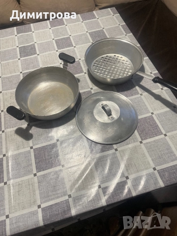 Алуминиев тиган с капак /тигани/, снимка 3 - Прибори за хранене, готвене и сервиране - 52535470