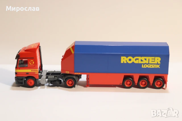 HERPA H0 1/87 MERCEDES ACTROS КАМИОН МОДЕЛ ТРАНСПОРТ НА СТЪКЛО