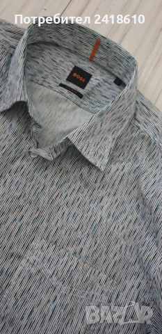 Hugo Boss Remiton Cotton Regular Fit Mens Size XL ОРИГИНАЛ! Мъжка Памучна Риза.