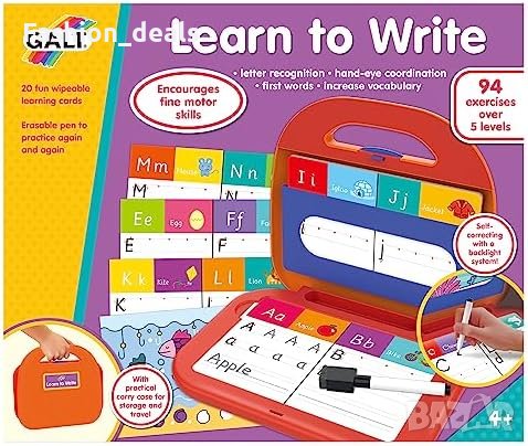 Нов Galt Детски комплект за писане Деца на 4 години Момчета Момичета, снимка 6 - Образователни игри - 42018798
