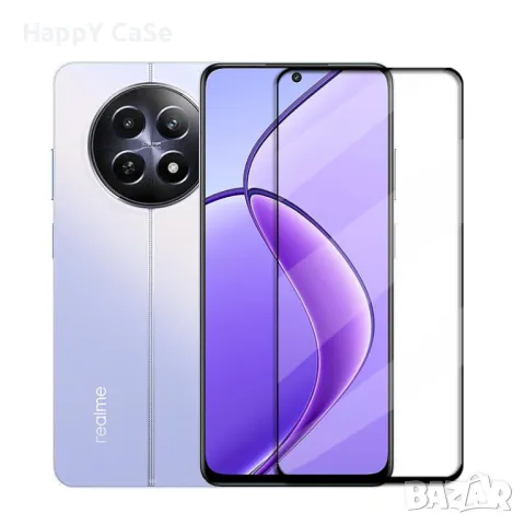 Realme 14 / 14T / 14X / Note 60 / 12 / 12X / OG Premium Full Glue Стъклен протектор за цял екран, снимка 3 - Фолия, протектори - 46889114