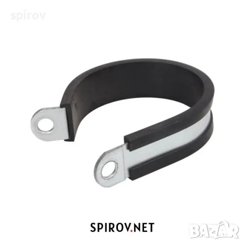 P‑скоба за кабели и маркучи метална с гумена подложка (6–70 mm), снимка 13 - Части - 55715841