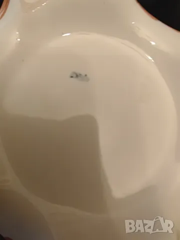 Френска антикварна порцеланова ваза, снимка 7 - Вази - 50131838