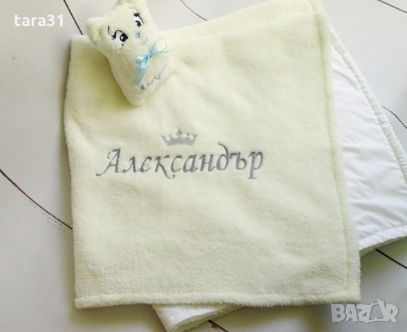 Бродирана бебешка калъфка с възглавничка, снимка 6 - Спално бельо и завивки - 33724408