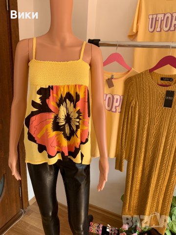 Жълт топ, снимка 5 - Корсети, бюстиета, топове - 41211268