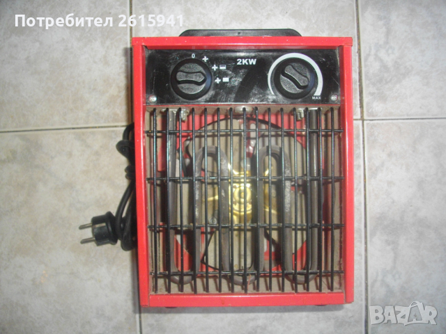 Немски-2 KW-Profi Elektrohelzer-Печка/Метален Ел.Отоплител-2 Киловата/2000 Вата-Професионален, снимка 2 - Други инструменти - 36292653
