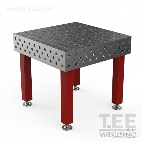 Заваръчна маса 1000×1000 мм (15 мм плот) | ЛИЗИНГ