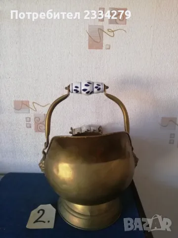 Стари съдове, орнаментирани кофи за камина. , снимка 9 - Антикварни и старинни предмети - 48558188