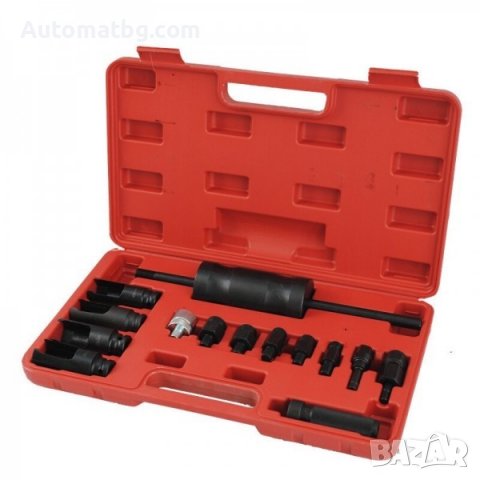 Комплект обратен чук за дюзи Automat, За вадене на Common rail дюзи, 14 части, Черен, снимка 5 - Аксесоари и консумативи - 39794769