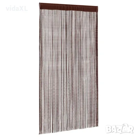vidaXL Пердета ресни, 2 бр, 140x250 см, кафяви, снимка 2 - Пердета и завеси - 56145999