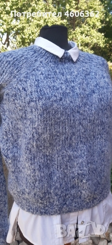 ръчно изплетен пуловер , снимка 4 - Жилетки - 51855461