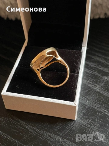 Златен пръстен, снимка 9 - Пръстени - 53424288