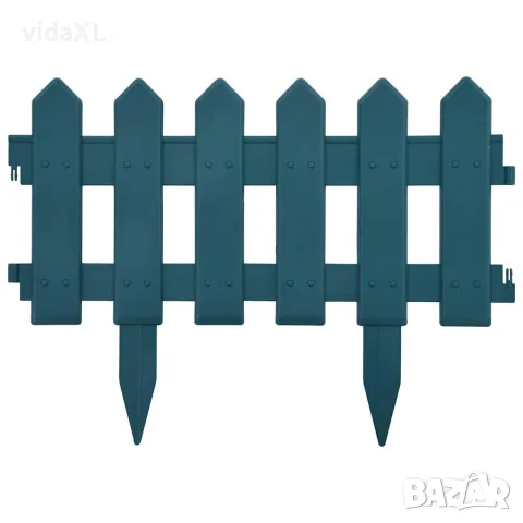 vidaXL Кантове за тревни площи, 25 бр, зелени, 10 м, PP, снимка 3 - Огради и мрежи - 56147666