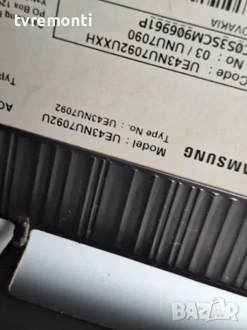 MAIN BOARD,BN9649470A,BN96-49470A,BN94-00030W,for ,SAMSUNG UE43NU7092U for 43inc DISPLAY CY-NN043HGN, снимка 7 - Части и Платки - 48266749