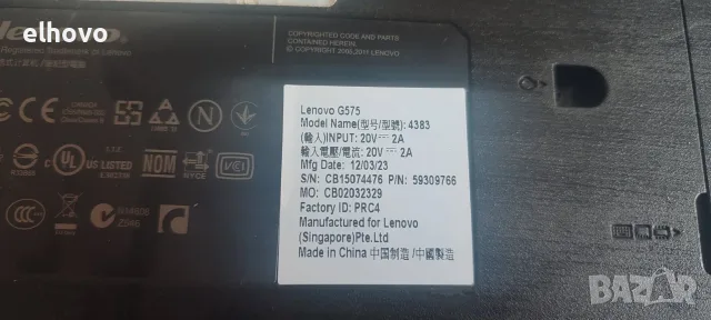 Лаптоп Lenovo G575, снимка 3 - Лаптопи за работа - 56116271