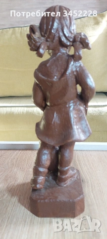 дърворезба за ценители 28см , снимка 4 - Статуетки - 53798856