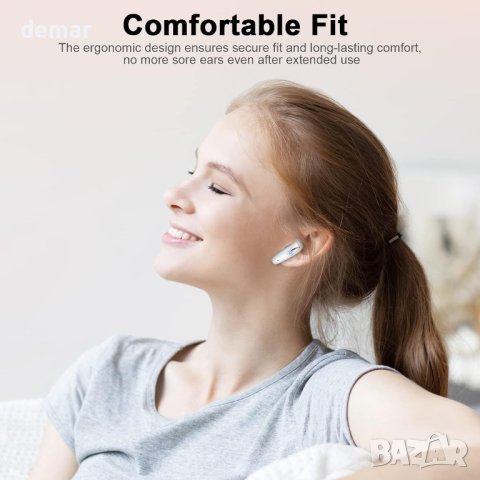 Безжични слушалки Bluetooth 5.3, 4 ENC микрофона, бели, T19, снимка 7 - Безжични слушалки - 42262090