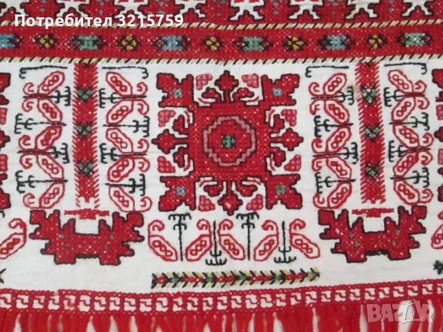 Калъфка за възглавница,ръчна бродерия, фолк мотиви, снимка 4 - Антикварни и старинни предмети - 49741993