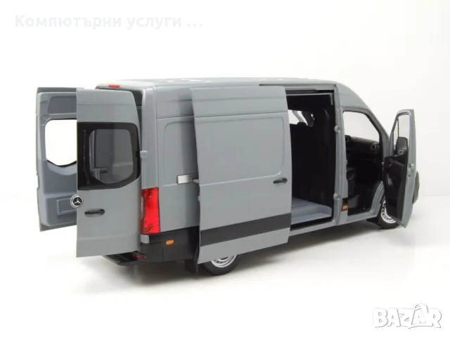 Mercedes-Benz Sprinter 2018 микробус - мащаб 1:18 на Norev  моделът е нов в кутия, снимка 8 - Колекции - 56196304