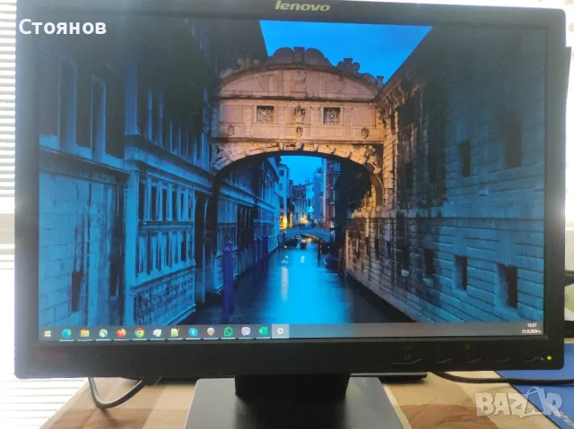 Lenovo Thinkvision 19 инча монитор, модел L197 Wide, коментар, снимка 1