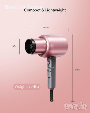 Мощен йонен сешоар stylocks 2200W йонен сешоарс дифузер и концентратор, снимка 5 - Сешоари - 41904963