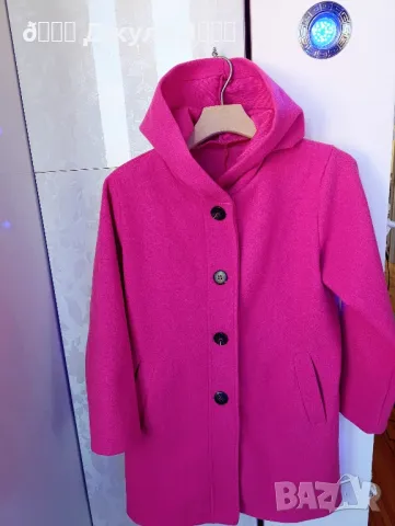 Модно дамско палто в цвят Фуксия 🩷, снимка 4 - Палта, манта - 48847547