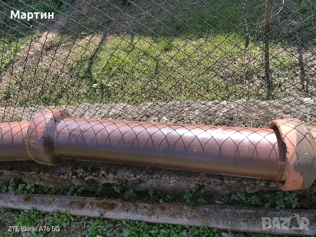 Стари керамични канализационни тръби (ВиК) + коляно, снимка 2 - Градински мебели, декорация  - 53861327