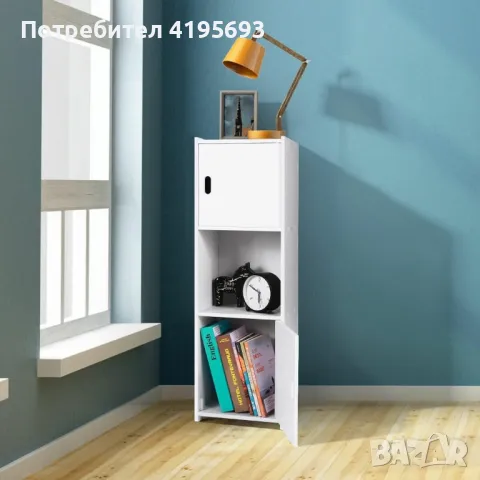 Стилен и практичен водоустойчив шкаф за баня, кухня, коридор или спалня 80x22x25, снимка 6 - Шкафове - 49135347