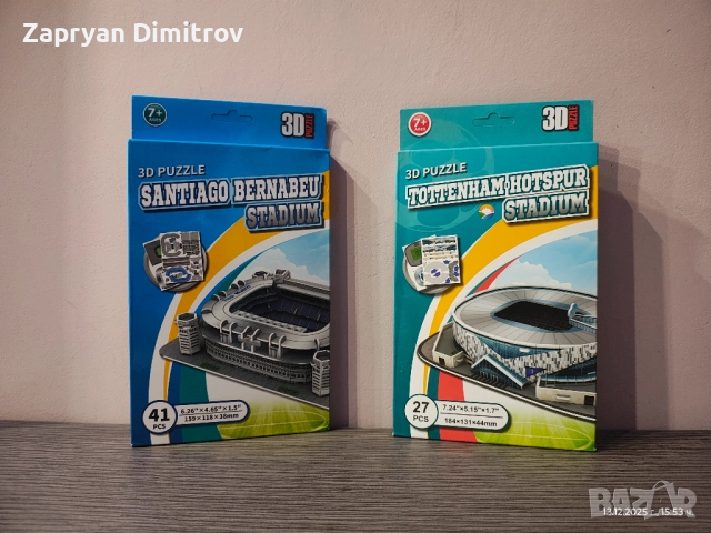 3D Пъзел стадион на футболни отбори 15см, снимка 2 - Игри и пъзели - 52813452