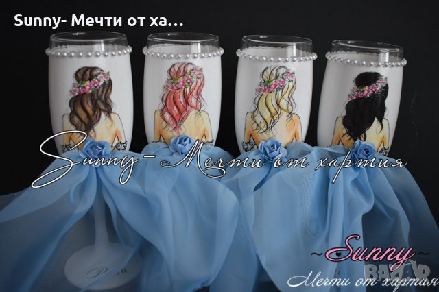 Моминско парти чаши , снимка 1 - Сватбени аксесоари - 25677435