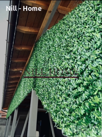 Поцинкована мрежа с декорация ( ИЗКУСТВЕНА ТРЕВА ) 4 мм. Тел / 40 мм. Око, снимка 11 - Огради и мрежи - 52302995