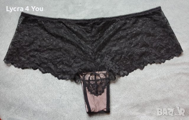 L черна дантелена бразилиана с мрежа , снимка 2 - Бельо - 38711056